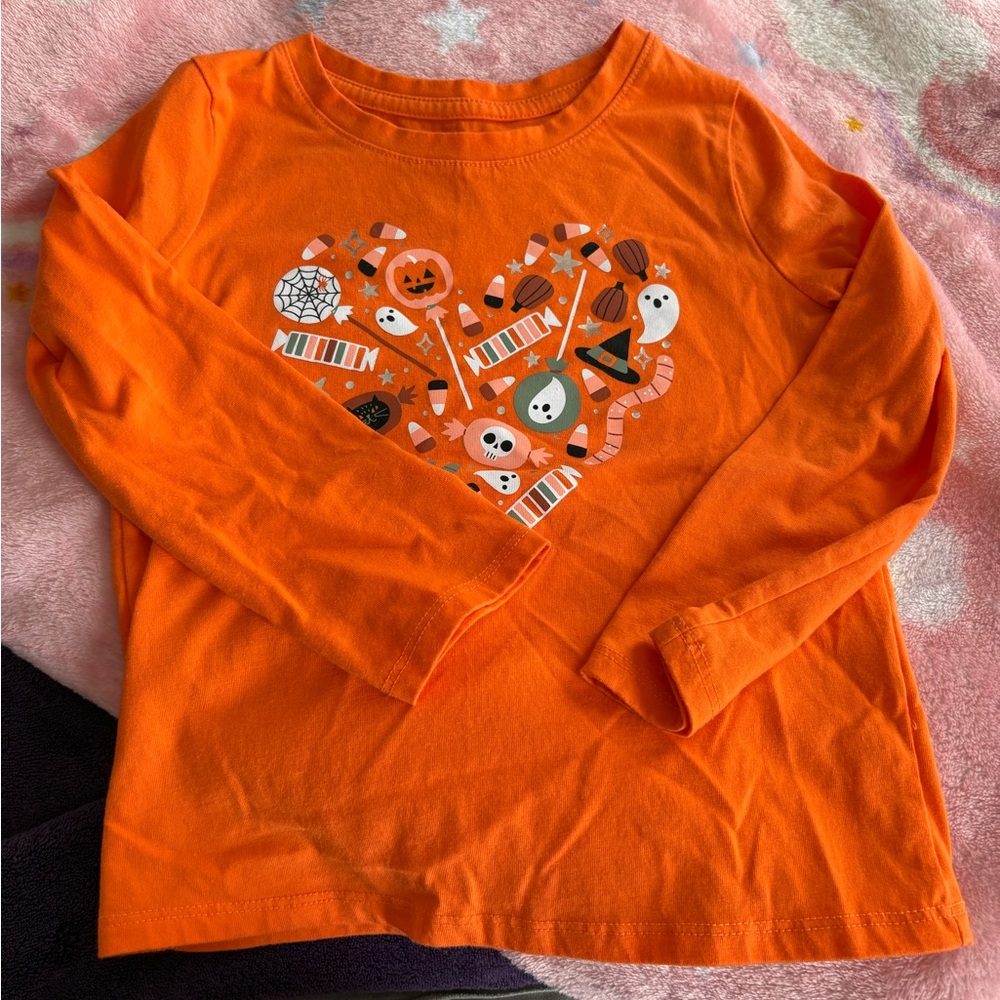Orange Kids Halloween Shirt